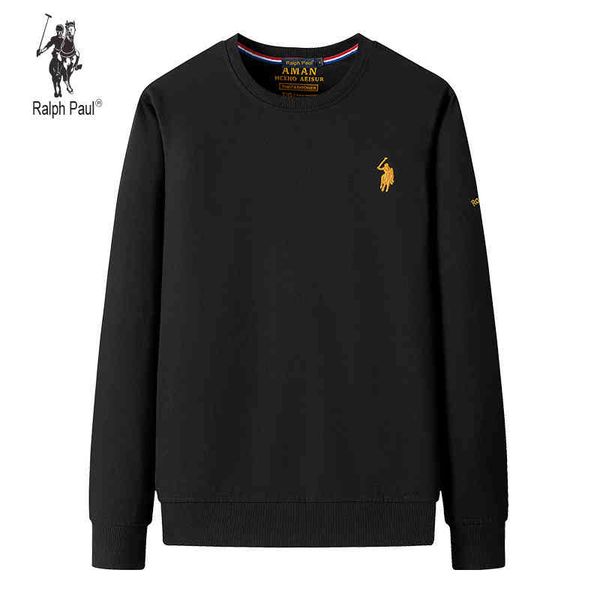 larren paul loose large embroidered horse round neck sweater men's pullover long sve t-shirt, Black
larren paul loose large embroidered horse round neck sweater men's pullover long sve t-shirt, Black