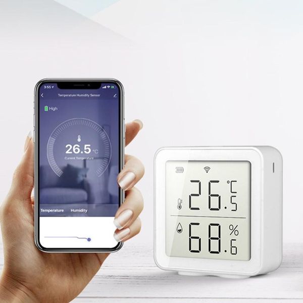 smart home control support alexa google life tuya wifi temperature and humidity sensor indoor hygrometer thermometer wireless detector
smart home control support alexa google life tuya wifi temperature and humidity sensor indoor hygrometer thermometer wireless detector