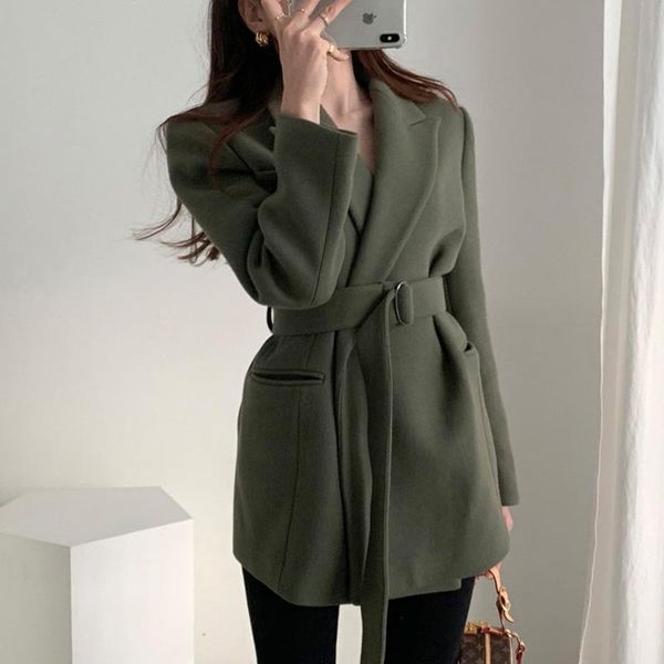 women's wool & blends 2021 autumn winter women blazers woolen formal jackets outerwear casual lace up office lady wild no quilted eleg, Black
women's wool & blends 2021 autumn winter women blazers woolen formal jackets outerwear casual lace up office lady wild no quilted eleg, Black