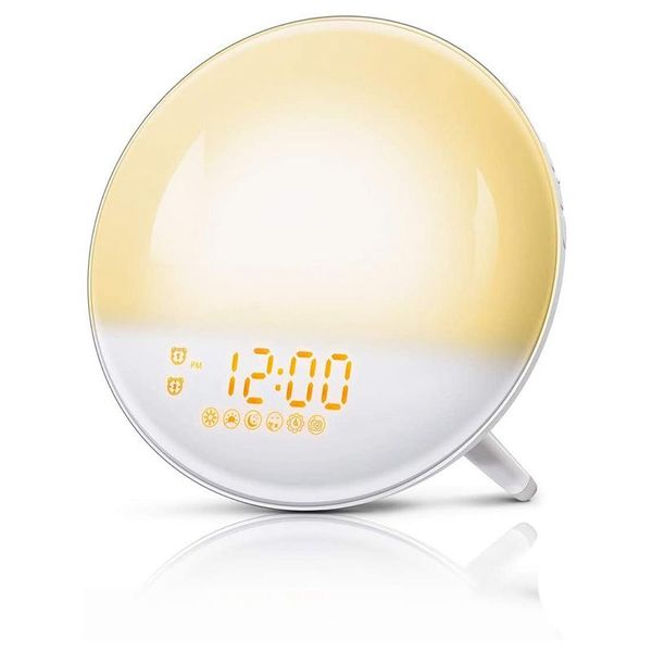 other clocks & accessories sunrise alarm clock wake up light 7 colors simulation dual with natural sound and fm radio-us plug
other clocks & accessories sunrise alarm clock wake up light 7 colors simulation dual with natural sound and fm radio-us plug
