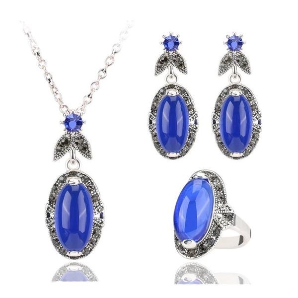 earrings & necklace 3pcs red/green/blue jewelry set plating thick silver turkey style engagement accessories gifts
earrings & necklace 3pcs red/green/blue jewelry set plating thick silver turkey style engagement accessories gifts