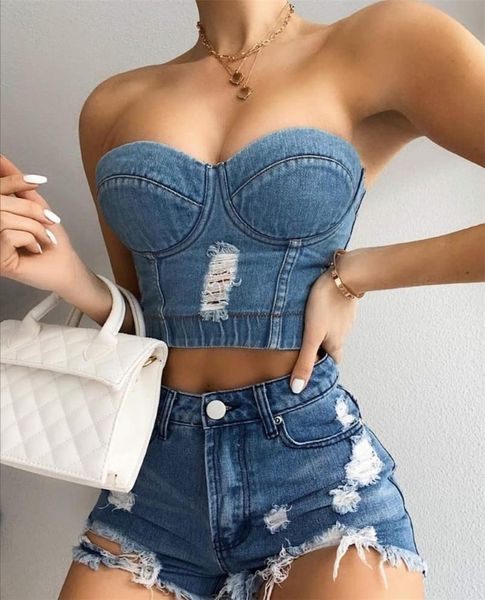 women's tanks & camis spaghetti strap push chest up bandeau corset ripped denim bustier bralette crop camisole vest party festival, White
women's tanks & camis spaghetti strap push chest up bandeau corset ripped denim bustier bralette crop camisole vest party festival, White