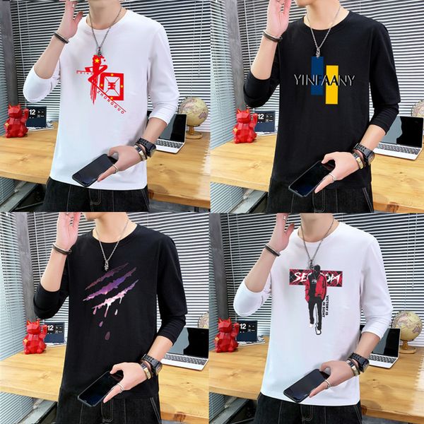 men's t-shirts autumn t-shirt korean version of the trend all-match slim casual round neck long-sleeved shirt 963 xkf3, White;black
men's t-shirts autumn t-shirt korean version of the trend all-match slim casual round neck long-sleeved shirt 963 xkf3, White;black