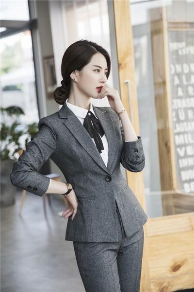 novelty grey uniforom designs women business suits with pants and jackets coat office ladies autumn winter pantsuits blazers women's tw, White
novelty grey uniforom designs women business suits with pants and jackets coat office ladies autumn winter pantsuits blazers women's tw, White