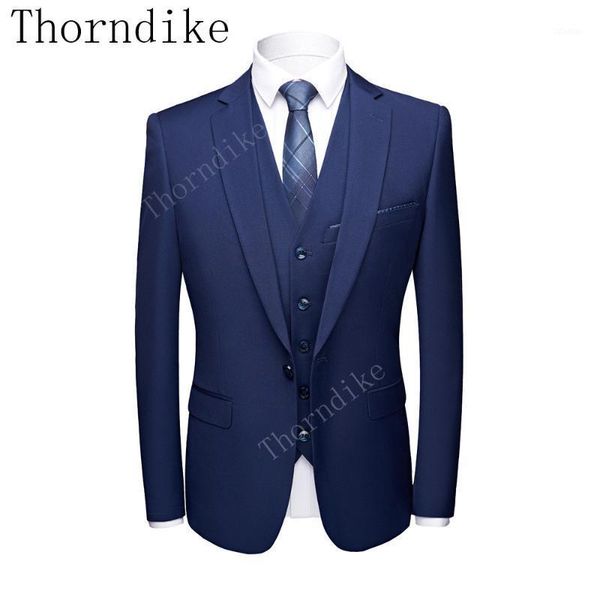 men's suits & blazers thorndike three pieces winter men slim fit navy+black tuxedo business formal wear party dress (jacket+pants+vest), White;black
men's suits & blazers thorndike three pieces winter men slim fit navy+black tuxedo business formal wear party dress (jacket+pants+vest), White;black
