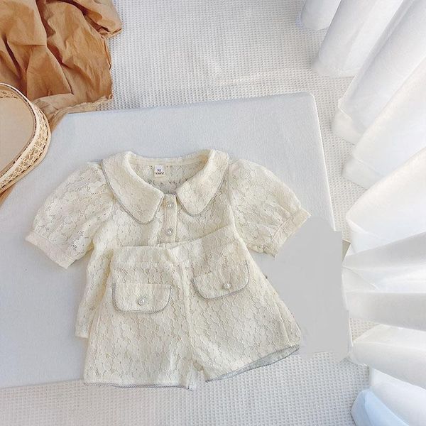 clothing sets summer 2021 girls princess party children kids 2pcs suits short sleeve lapel collar blouse + lace pants, White
clothing sets summer 2021 girls princess party children kids 2pcs suits short sleeve lapel collar blouse + lace pants, White