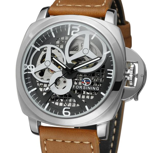 fashion wrist watch leisure lattice hollow automatic buckle simple eye square imitation leather protection mechanical fashionable goods in e, Slivery;brown
fashion wrist watch leisure lattice hollow automatic buckle simple eye square imitation leather protection mechanical fashionable goods in e, Slivery;brown