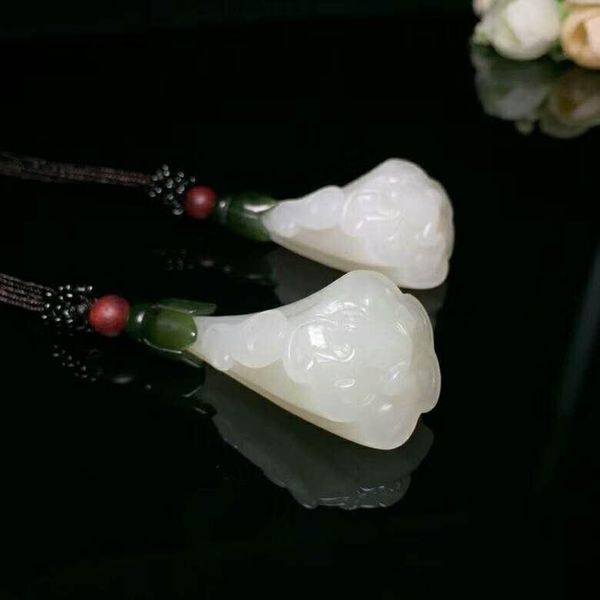 lockets h17#hetian jade exquisite double-color lotus pendant, Silver
lockets h17#hetian jade exquisite double-color lotus pendant, Silver