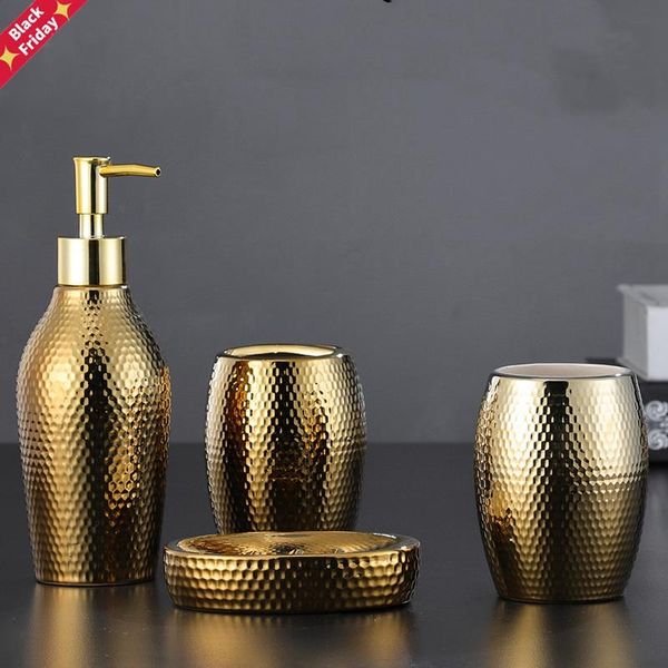 pcs/ lot nordic golden ceramic wash set bathroom accessories soap dispenser toothbrush holder supplies bath accessory
pcs/ lot nordic golden ceramic wash set bathroom accessories soap dispenser toothbrush holder supplies bath accessory