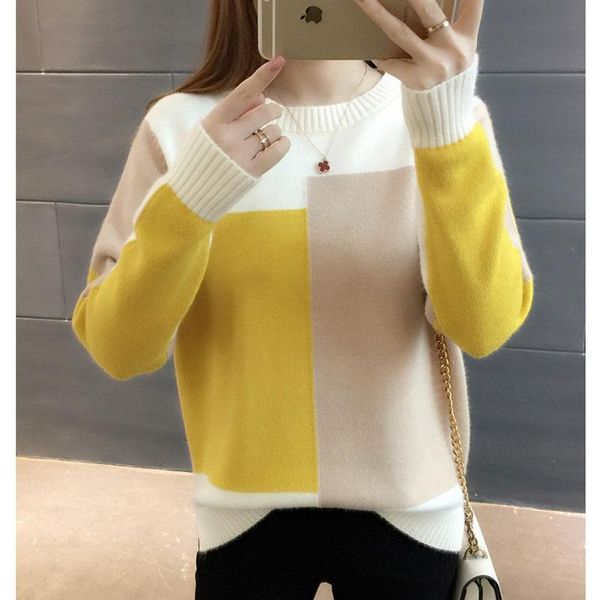 women's sweaters fall woman sweater knitting pullovers long sleeve yellow knit fashion pull arrival luxury women lady 8v8q, White;black
women's sweaters fall woman sweater knitting pullovers long sleeve yellow knit fashion pull arrival luxury women lady 8v8q, White;black