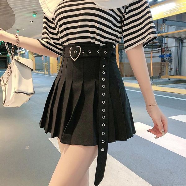 skirts preppy style summer mini women with heart shape belt high waist pleated skirt casual vintage sweet kwaii short w977, Black
skirts preppy style summer mini women with heart shape belt high waist pleated skirt casual vintage sweet kwaii short w977, Black