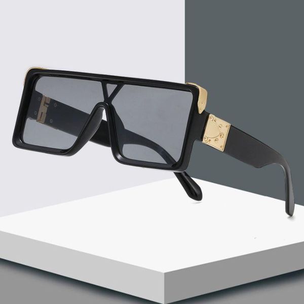 sunglasses brand design fashion women men oversized square vintage sun glasses uv400 shades eyewear, White;black
sunglasses brand design fashion women men oversized square vintage sun glasses uv400 shades eyewear, White;black