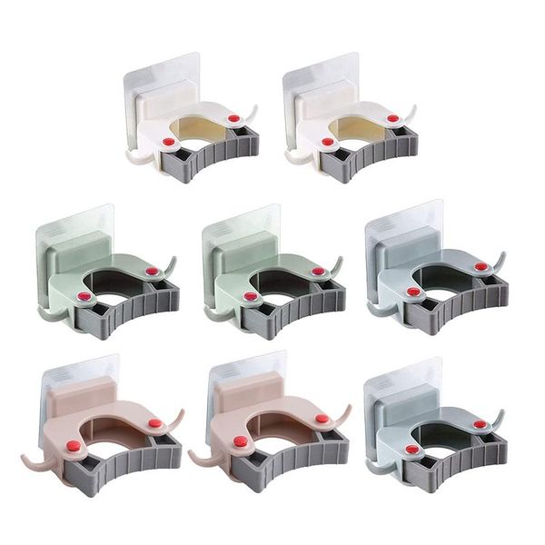 pieces mop clips wall mounted broom hanger self adhesive kitchen tool hooks for home bathroom & rails
pieces mop clips wall mounted broom hanger self adhesive kitchen tool hooks for home bathroom & rails