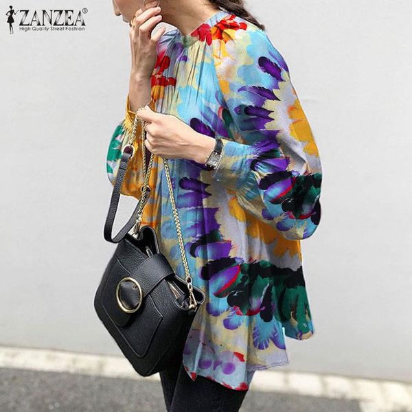 women's blouses & shirts zanzea bohemian blouse women spring shirt female long sleeve loose blusas femininas casual floral printed tuni, White
women's blouses & shirts zanzea bohemian blouse women spring shirt female long sleeve loose blusas femininas casual floral printed tuni, White