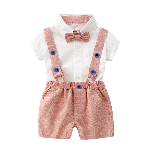 children's wear baby boy's suit children's strap pants suit two piece set with adjustable price, Blue
children's wear baby boy's suit children's strap pants suit two piece set with adjustable price, Blue