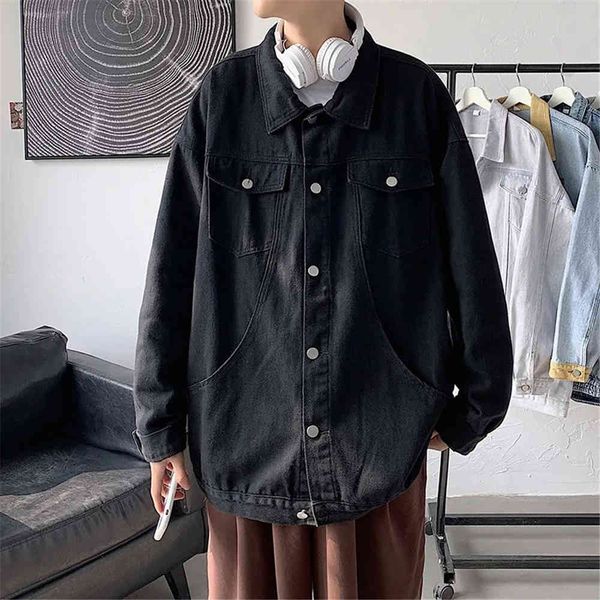 women's jackets classic solid sewing bags loose jean jackets spring girls denim harajuku coat streetwear button outwear 1osd, Black;brown
women's jackets classic solid sewing bags loose jean jackets spring girls denim harajuku coat streetwear button outwear 1osd, Black;brown