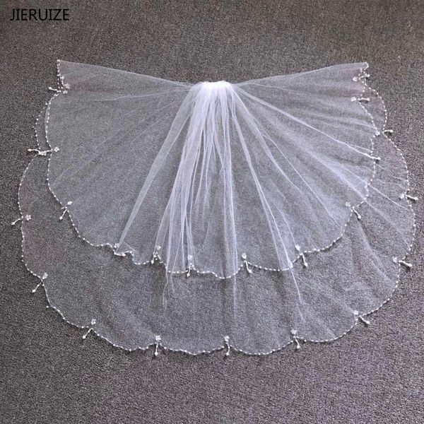 bridal veils jieruize white ivory beaded edge pearls wedding with comb short veil accessories, Black
bridal veils jieruize white ivory beaded edge pearls wedding with comb short veil accessories, Black