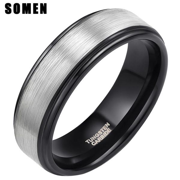 wedding rings somen 8mm width tungsten brushed black silver color ring men's fashion design coussin alliance mariage, Slivery;golden
wedding rings somen 8mm width tungsten brushed black silver color ring men's fashion design coussin alliance mariage, Slivery;golden