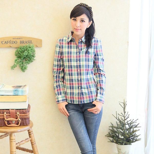 women's blouses & shirts 2021 autumn and winter long sleeve blouse plaid women shirt casual fashion cotton ladies office s-xl 20 colors, White
women's blouses & shirts 2021 autumn and winter long sleeve blouse plaid women shirt casual fashion cotton ladies office s-xl 20 colors, White