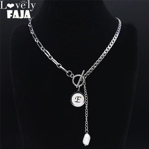 hip hop pearl shell stainless steel e letter chain necklaces women silver color necklace jewelry cadenas mujer nxs03 pendant
hip hop pearl shell stainless steel e letter chain necklaces women silver color necklace jewelry cadenas mujer nxs03 pendant