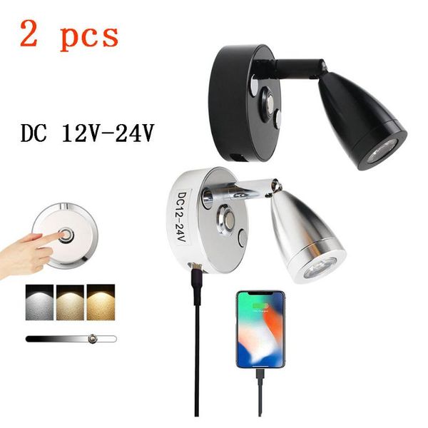 wall lamps dwt 2 pcs led touch dimming lamp with usb interface boat rv bedside reading lights for camper trailer yacht light fixture
wall lamps dwt 2 pcs led touch dimming lamp with usb interface boat rv bedside reading lights for camper trailer yacht light fixture