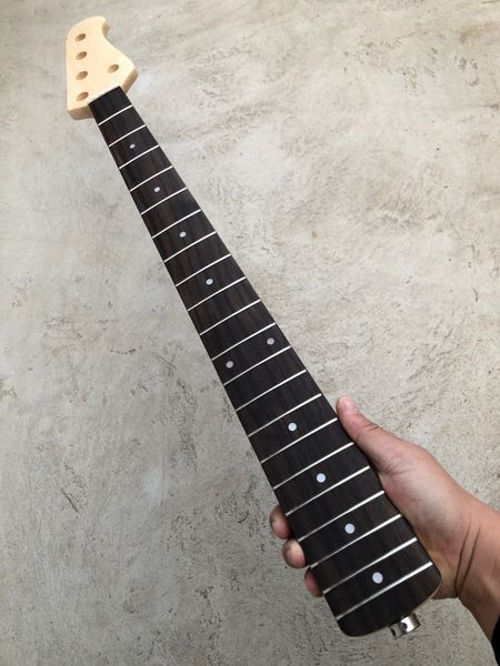 5 string electric bass guitar neck maple 21 fret 34 inches rosewood fingerboard dot inlay
5 string electric bass guitar neck maple 21 fret 34 inches rosewood fingerboard dot inlay