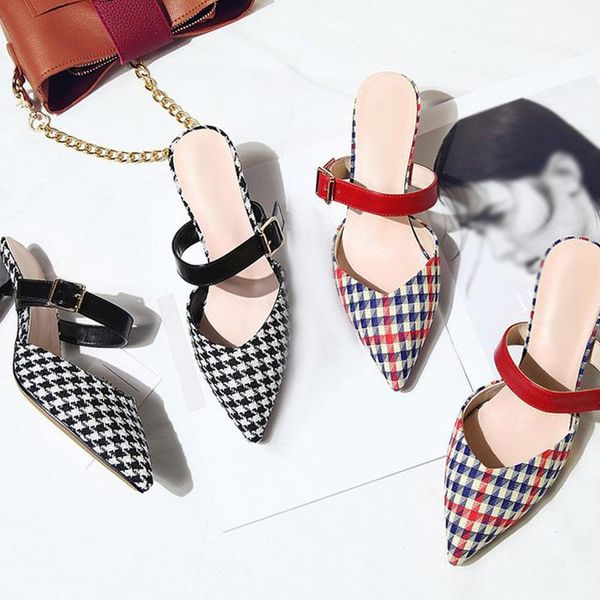 dress shoes 2021 fahsion woman's pumps buckle strap slip on high heels ladies stiletto gingham pattern shallow wowen slippers korean st, Black
dress shoes 2021 fahsion woman's pumps buckle strap slip on high heels ladies stiletto gingham pattern shallow wowen slippers korean st, Black