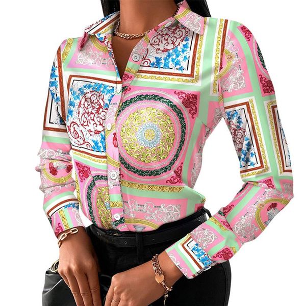 women's blouses & shirts women long sleeve tunic chain print button up blouse shirt chiffon fashion casual commuter top, White
women's blouses & shirts women long sleeve tunic chain print button up blouse shirt chiffon fashion casual commuter top, White