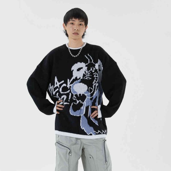 sweater hip hop designer of large size harajuku clothing winter men's clothes fashion 2021 kawaii from japanese cartoons streetwear, White;black
sweater hip hop designer of large size harajuku clothing winter men's clothes fashion 2021 kawaii from japanese cartoons streetwear, White;black