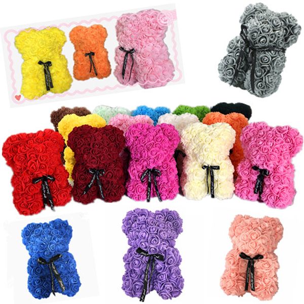 Rose Bear Artificia PE Fower Teddy Bear Christmas Vaentines Day Gift Girfriend Wedding Decoration
Rose Bear Artificia PE Fower Teddy Bear Christmas Vaentines Day Gift Girfriend Wedding Decoration