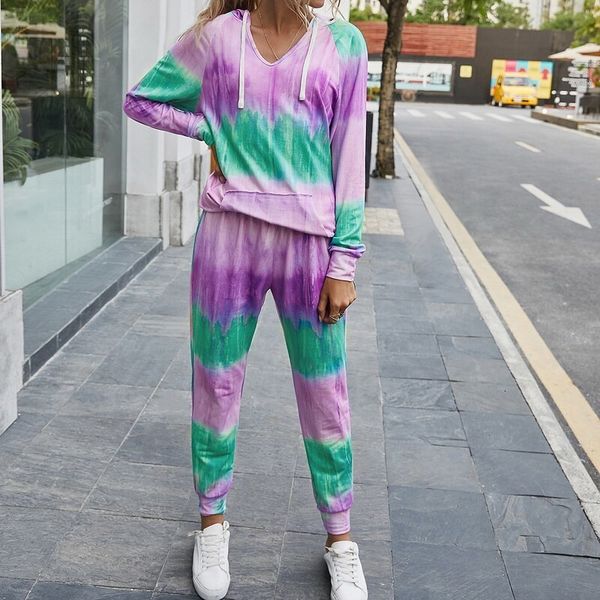 women's tracksuits tracksuit 2pcs women set tie-dye hoodies sweatshirt+elastic waist long pants hooded female casual outfit clothing su, Gray
women's tracksuits tracksuit 2pcs women set tie-dye hoodies sweatshirt+elastic waist long pants hooded female casual outfit clothing su, Gray