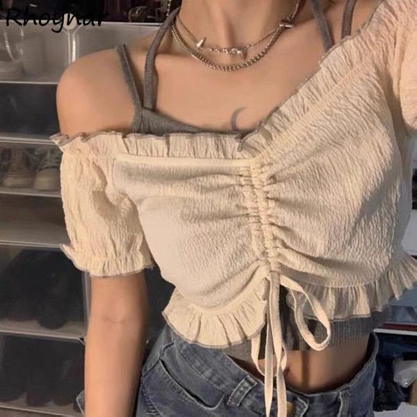 women's tracksuits sets women solid blouses puff sleeve shirring crop camis outfits mujer summer aesthetic breathable fashion ladie, Gray
women's tracksuits sets women solid blouses puff sleeve shirring crop camis outfits mujer summer aesthetic breathable fashion ladie, Gray