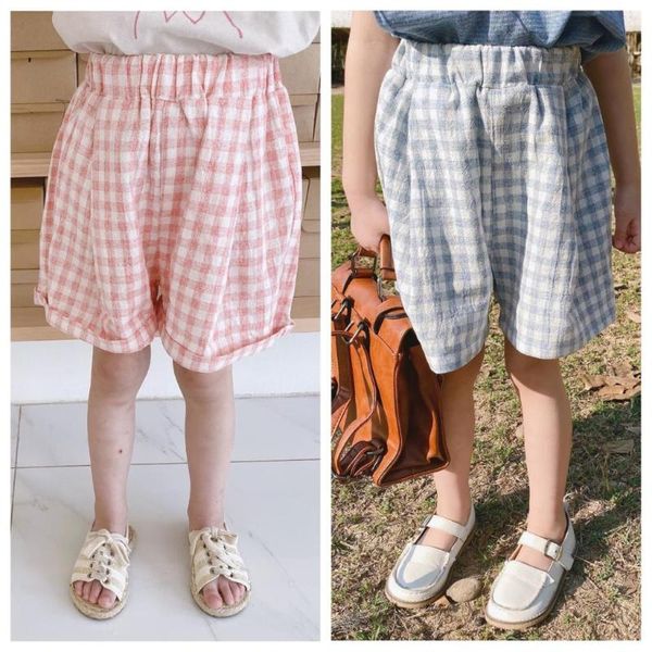 shorts girl 2021 summer product linen cotton plaid casual loose kids outfit 20337, Black
shorts girl 2021 summer product linen cotton plaid casual loose kids outfit 20337, Black