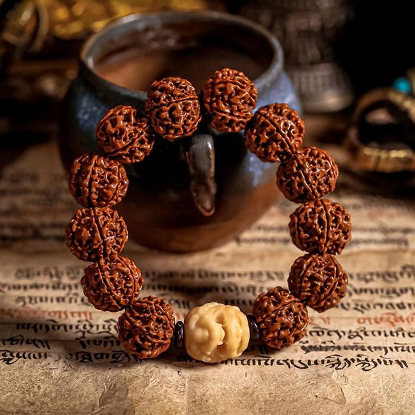 beaded, strands big bodhi hand string men's literary and game boutique zhaocai fuxin bracelet six 6-petal original seed natural bu, Black
beaded, strands big bodhi hand string men's literary and game boutique zhaocai fuxin bracelet six 6-petal original seed natural bu, Black