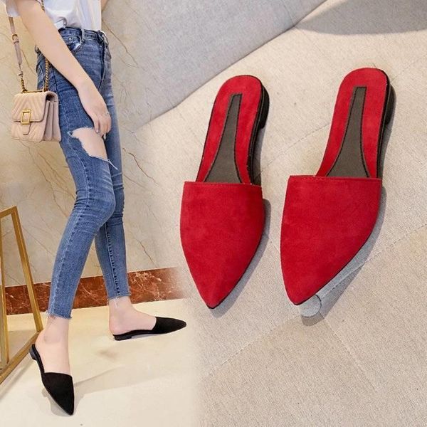 slippers baotou semi women's summer 2021 low heel pointed cool korean versatile net red muller shoes woman, Black
slippers baotou semi women's summer 2021 low heel pointed cool korean versatile net red muller shoes woman, Black