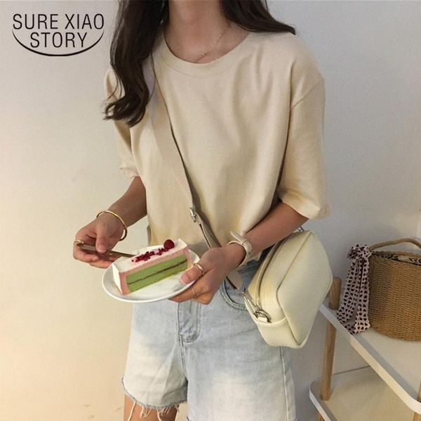 fashion casual 2021 summer short sleeve o-neck blouses ladies camisetas feminina harajuku s-xl womens clothing 8554 50 women's & shirt, White
fashion casual 2021 summer short sleeve o-neck blouses ladies camisetas feminina harajuku s-xl womens clothing 8554 50 women's & shirt, White