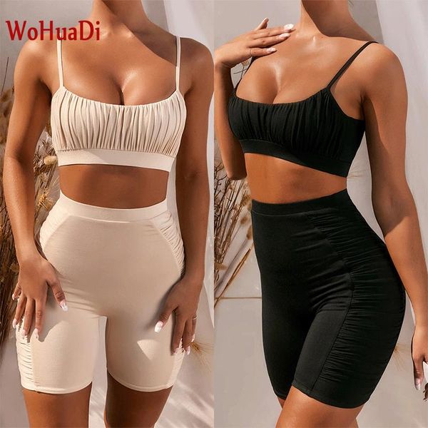 yoga outfit wohuadi 2021 summer folds sportswear women set fitness gym clothing workout female sport sling vest shorts casual
yoga outfit wohuadi 2021 summer folds sportswear women set fitness gym clothing workout female sport sling vest shorts casual