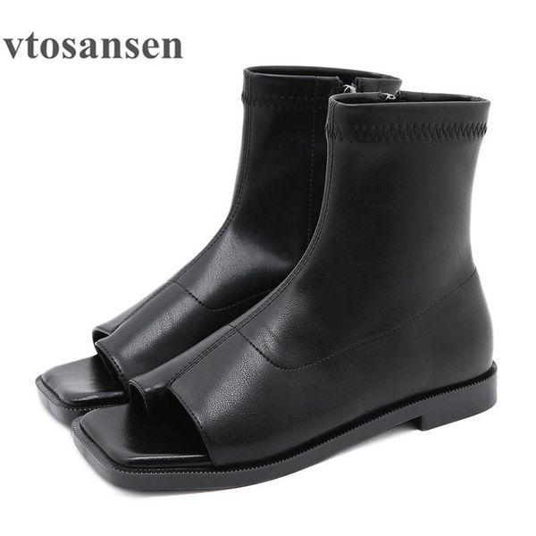 boots shoes open toe black flat women european style roman female footwear zipper convenient to wear spring autumn
boots shoes open toe black flat women european style roman female footwear zipper convenient to wear spring autumn