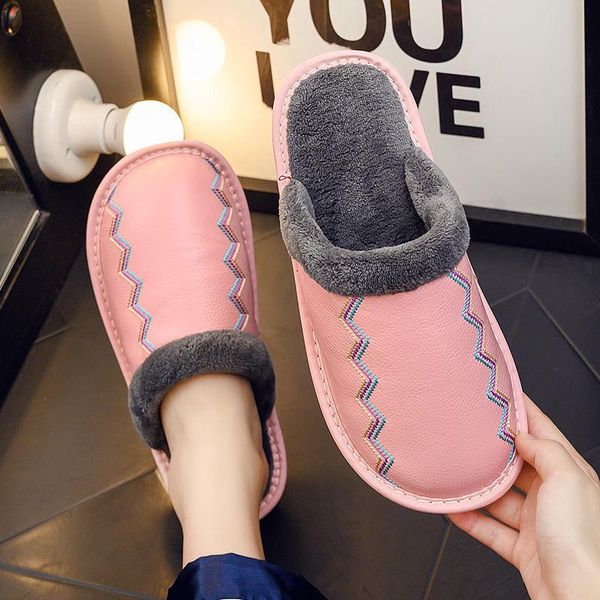 plus size 44 winter home shoes women's slippers genuine leather bedroom couple fur mule, Black
plus size 44 winter home shoes women's slippers genuine leather bedroom couple fur mule, Black