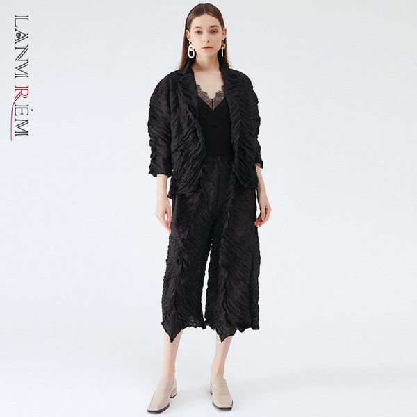 women spring black big size casual fashion lapel nine-sleeve loose jacket pleated wide-leg pants suits 2d1411 210507, White
women spring black big size casual fashion lapel nine-sleeve loose jacket pleated wide-leg pants suits 2d1411 210507, White