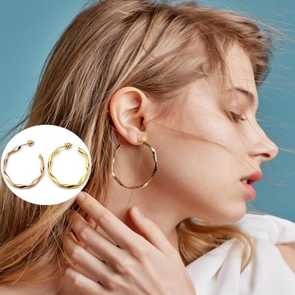 hoop & huggie 1 pairs women's fashion jewelry stainless steel big twist earrings for girl non tarnish earring, Golden;silver
hoop & huggie 1 pairs women's fashion jewelry stainless steel big twist earrings for girl non tarnish earring, Golden;silver