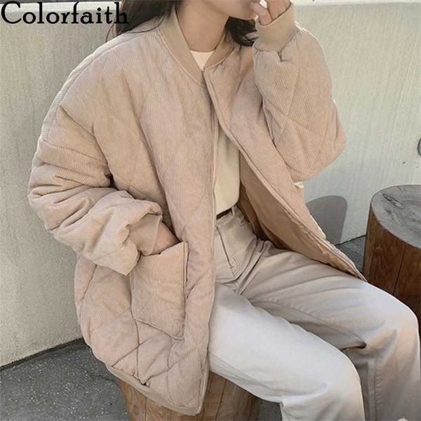 colorfaith autumn winter women jackets vintage puffer high-quality corduroy pockets oversize wild short coat co2199 211216, Black
colorfaith autumn winter women jackets vintage puffer high-quality corduroy pockets oversize wild short coat co2199 211216, Black