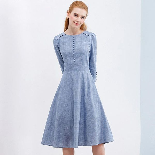 only plus spring women blue plaid a-line dress o-neck half sleeve button up knee length casual dresses for, Black;gray
only plus spring women blue plaid a-line dress o-neck half sleeve button up knee length casual dresses for, Black;gray