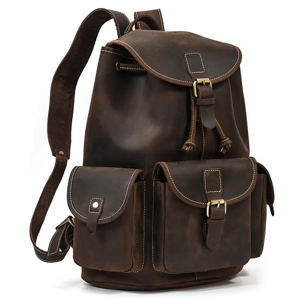 backpack maheu crazy horse leather anti theft vintage fashion style travel bag men male daypack 100% cow skin
backpack maheu crazy horse leather anti theft vintage fashion style travel bag men male daypack 100% cow skin