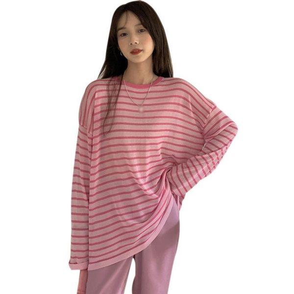 women's t-shirt women summer loose striped tee female sunscreen long sleeve ladies shconditioning shirt, White
women's t-shirt women summer loose striped tee female sunscreen long sleeve ladies shconditioning shirt, White