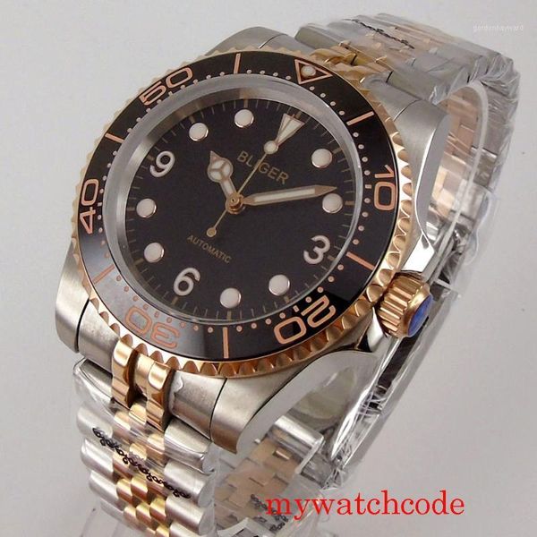 40mm rose gold plated nh35a miyota 8215 automatic men watches sapphire crystal date jubilee strap wristwatches, Slivery;brown
40mm rose gold plated nh35a miyota 8215 automatic men watches sapphire crystal date jubilee strap wristwatches, Slivery;brown