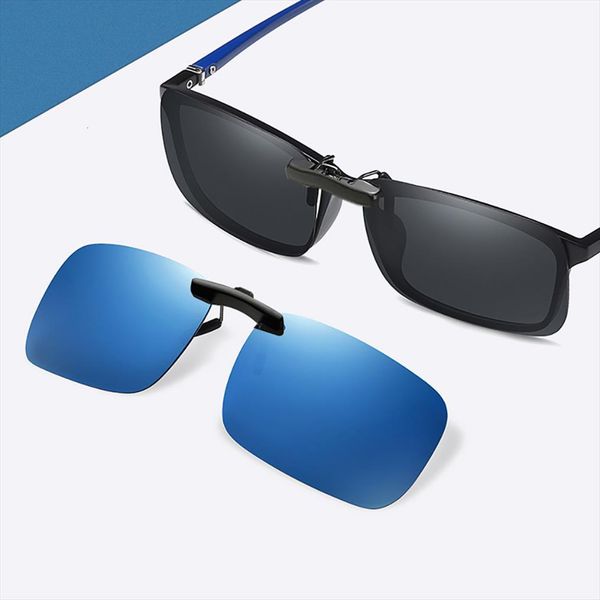 Mens Fishing Clip On Sunglasses For Myopia Eyeglasses Polarized Uv400 Women Square Night Vision Driving Sun Glasses, White;black
Mens Fishing Clip On Sunglasses For Myopia Eyeglasses Polarized Uv400 Women Square Night Vision Driving Sun Glasses, White;black