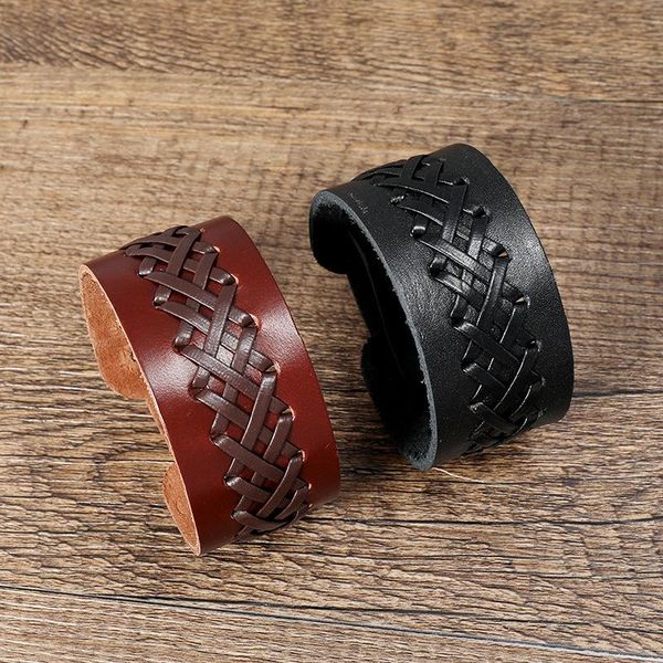 black brown genuine leather bracelets fashion pu cross braided crafts jewelry wristband tennis, Golden;silver
black brown genuine leather bracelets fashion pu cross braided crafts jewelry wristband tennis, Golden;silver