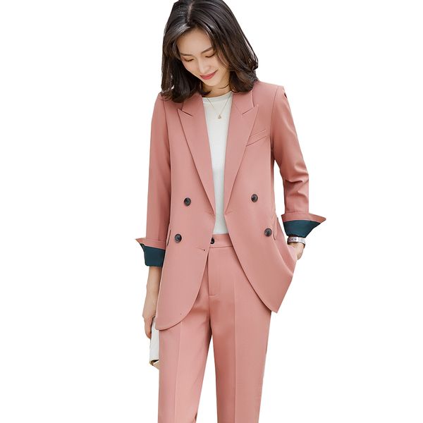 women's suits & blazers fashion spring autumn women pant suit business interview work wear 2 piece set pink black apricot green loose b, White;black
women's suits & blazers fashion spring autumn women pant suit business interview work wear 2 piece set pink black apricot green loose b, White;black