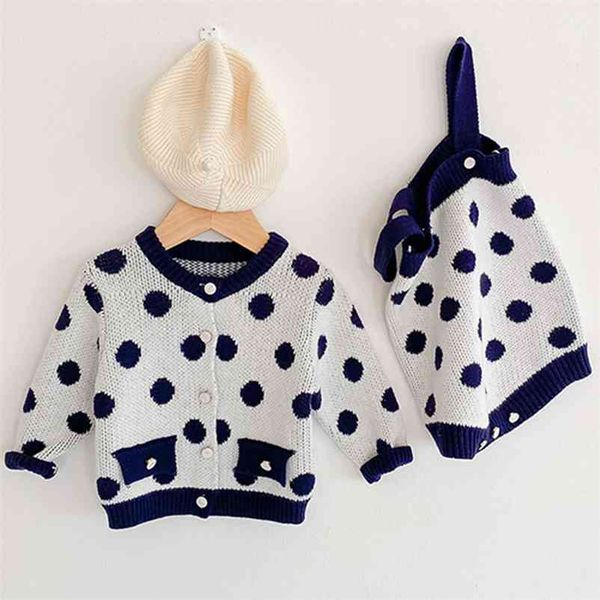 0-3yrs autumn kids girl suit clothes infant baby girls dot rompers + long sleeve coat clothing sets 210521, White
0-3yrs autumn kids girl suit clothes infant baby girls dot rompers + long sleeve coat clothing sets 210521, White